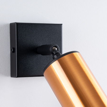 Kinkiet WINX czarny/miedź Sollux SL.1374