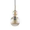 Lampa wisząca pojedyńcza koniakowe ryflowane szkło SOPHIA COGNAC 1xE14 Tk Lighting 11040