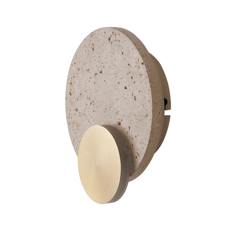 Okrągły kinkiet z trawertnu Maxlight W0479 Travertino 14W 25cm średnicy LED 3000K IP44