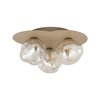 Lampa sufitowa w odcieniu sabia z koniakowymi szklanymi kloszami LAVA SABIA 3XG9 Tk Lighting 11454