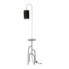 RAVELLO LAMPA PODŁOGOWA CZARNY+ZIELONY 1X40W E14 ABAŻUR CZARNY Candellux 51-00064