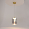 Efektowna lampa wisząca złota z dymionym kloszem LED 3000K Splash MOD282PL-L8G3K Maytoni