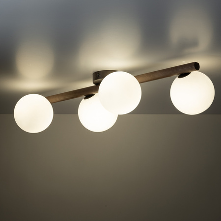 ESTERA WOOD ORZECH LAMPA SUFITOWA 4 TK Lighting 10270