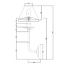 Kinkiet Glamour srebrno - czarny 1xE14 Light Prestige LP-979/1W