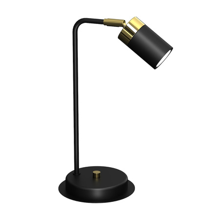Lampka nocna metalowa JOKER BLACK/GOLD 1xGU10 Milagro MLP7534