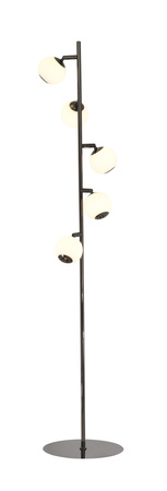 Lampa podłogowa piątka LED Luberon czarny chrom Aviano Lighting 3051-505