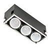 Oprawa podtynkowa Vertico Triple 4000K potrójna regulowana LED Italux GL7108-3/3X18W 4000K WH+BL