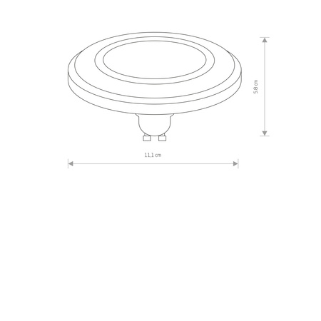 Żarówka REFLECTOR DIFFUSER LED GU10 ES111 9W 3000K Nowodvorski 9344