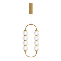 Lampa wisząca złoty naszyjnik ze szklanych kul LED 3000K Amulet MOD555PL-L11G3K Maytoni