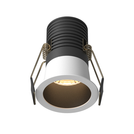 Mała okrągła oprawa podtynkowa 6cm LED 3000K Minor DL089-9W3K-BW Maytoni