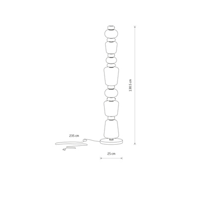 Lampa podłogowa w stylu art deco 130cm 3000K CERAMIC LED Nowodvorski 11704