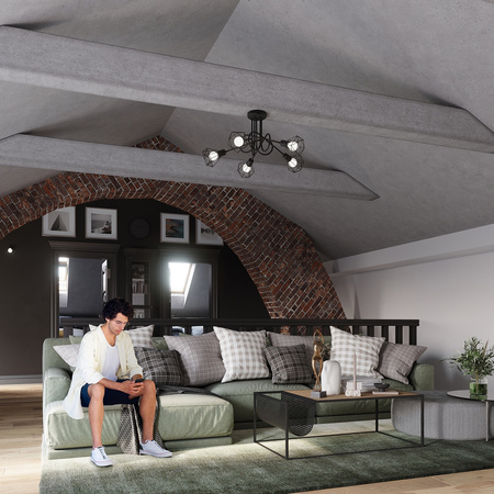 Kinkiet ARTEMIS BLACK Sollux SL.1105