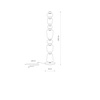 Lampa podłogowa w stylu art deco 130cm 3000K CERAMIC LED Nowodvorski 11704