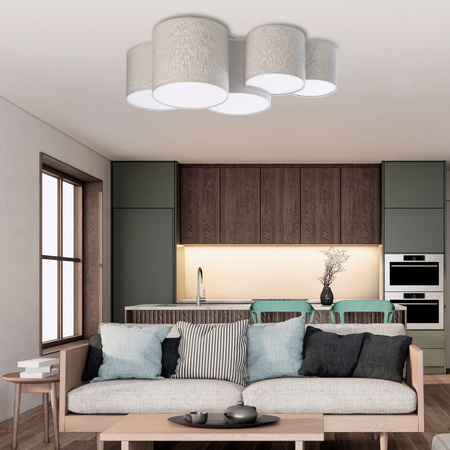 MONA NATURE LAMPA SUFITOWA 5 PŁ TK Lighting 6593