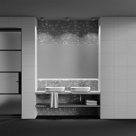 Czarna oprawa sufitowa do łazienki o średnicy 10,5cm IP44 LED 3000K Hydra C090CL-10W3K-B Maytoni