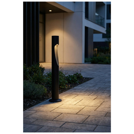 Zewnętrzna lampa ogrodowa LED słupek czarny FUEGO 60 IP65 3000K BK AZZARDO AZ7131