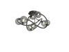 Lampa sufitowa NANCY 8 czarny chrom Wofi Premium 9014-805