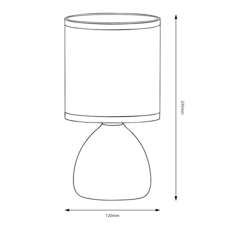 Lampka nocna Sabrina 1xE14 Czarny Milagro ML2770