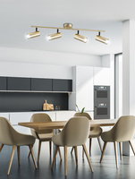 Colly lampa sufitowa mosiądz 4x15w gu10 klosz mosiądz Candellux 94-01740
