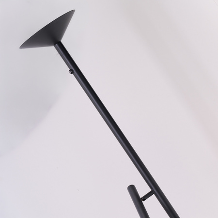 Czarna lampa podłogowa TROST FLOOR DIMM SWITCH BK Azzardo AZ7297