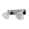 Kinkiet podwójny do salonu Orella Italux LED 3000K WL-34393-2-BK-HBR