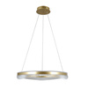 Złota lampa wisząca okrąg 60cm LED Morte Italux PND-34535-L-GD