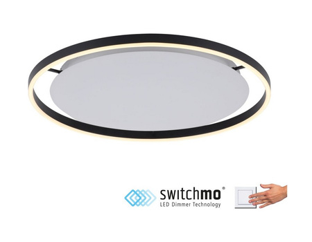 Lampa sufitowa czarna 58,5cm RITUS LED Leuchten Direkt 15392-13 funkcja ściemniania