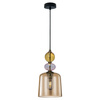 Lampa wisząca Tropea bursztynowa 1xE27 Light Prestige LP-2004/1P S AM