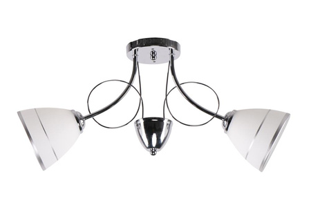 ELOTTE LAMPA SUFITOWA 2X40W E27 BIAŁY Candellux 32-78667