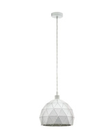 Lampa wisząca metalowa biała ROCCAFORTE Eglo 97854