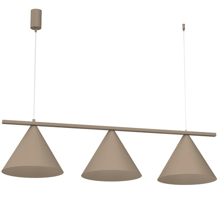 Lampa wisząca potrójna kaszmirowa CAPITAL TAUPE 3xGX53 Milagro MLP2473