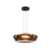 Lampa wisząca szklany brązowy klosz 45cm Bassa LED 3000K Maytoni MOD501PL-L20BK1