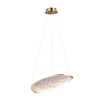 Nowoczesna lampa wisząca złota z efektownym akrylem Empire 17W LED 3000K Maxlight P0637D