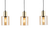 SIERRA GOLD AMBER LAMPA WISZĄCA 3 LISTWA TK Lighting 6666