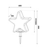 Gwiazda Ogrodowa Star 50cm 1xE27 IP44 Biały Milagro Eko-Light EKO0267