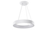 Lampa wisząca biała 80cm sterowana pilotem SOLVENT R PENDANT 80 CCT SMART WH + REMOTE CONTROL AZZARDO AZ3973