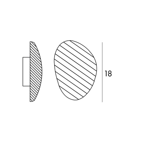 KINKIET NUVIA z kamienia naturalnego LED 3000K 5W MAXLIGHT W0397 