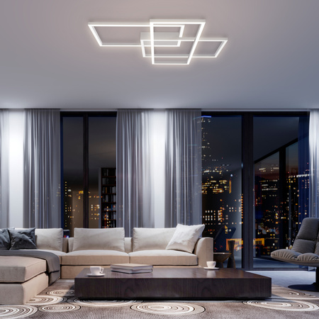 Lampa sufitowa LINE LED Maytoni biały MOD015CL-L80W