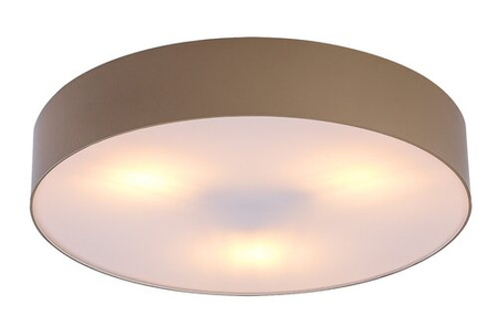 Lampa sufitowa okrągły plafon 39cm z podwyższonym IP43  w kolorze szaro-beżowym 3xE27 Dolen Rabalux 75068