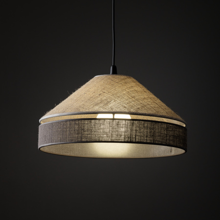 Lampa wisząca ELISS BLACK JUTA 1xE27 Tk Lighting 10874