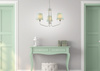 LAMPA WISZĄCA YORK 3 BIAŁY NIEBIESKI Candellux 50203096