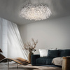 Lampa sufitowa chromowane z kryształkami do salonu o średnicy 80cm 13xG9 RICICLE Paul Neuhaus  6054-17
