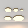 Plafon o średnicy 30cm ze złotą matową obramówką LED 3000K Zon C032CL-36W3K-RD-MG Maytoni