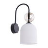 Kinkiet czarny ze szklanymi kloszami 1xE14 SOPHIA COGNAC WHITE Tk Lighting 11587