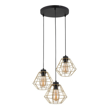 Lampa wisząca DIAMOND III GOLD TK Lighting 4451