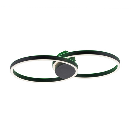 Lampa sufitowa dwa okręgi LED z RGB Q-MARKO Paul Neuhaus  6145-18 strerowana pilotem i smartfonem
