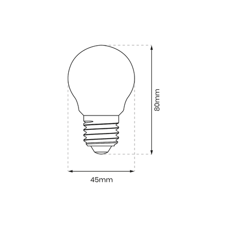 Żarówka Filamentowa LED 4W G45 E27 4000K Eko-LIght EKZF8009