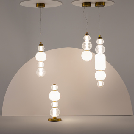 Efektowna szklana lampa wisząca LED 3000K Collar P069PL-L35G3K1 Maytoni