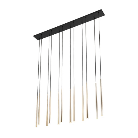 PIANO BLACK GOLD LAMPA WISZACA 12 TK Lighting 10119