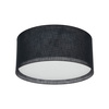 Czarny plafon z tkaniny o średnicy 77cm LARGO BLACK 6XE27 Tk Lighting 11700
